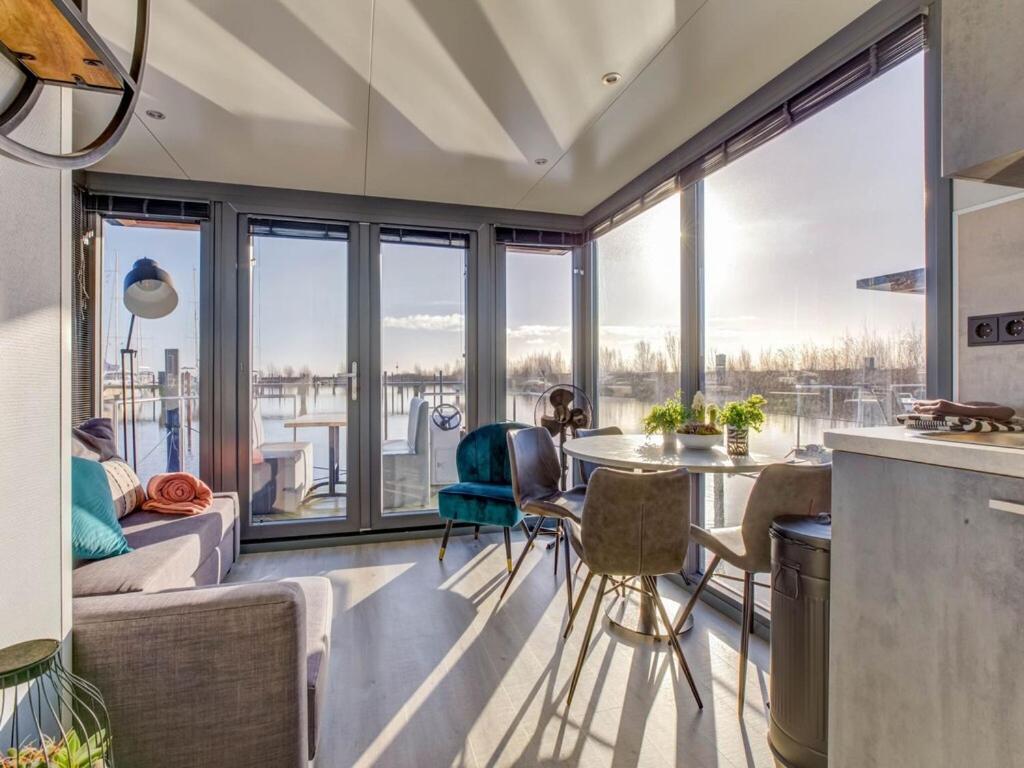 Modern Houseboat In Marina Of *